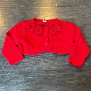 Janie and Jack Vibrant Red Knit Sweater